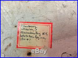 Nice Vintage Canvasback Decoy tagged Chauncey Wheeler, Alexandria Bay NY