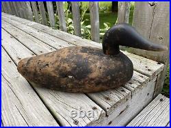 Nova Scotia Vintage Antique Solid Wood Duck Decoy Working Drake Handmade Artisan