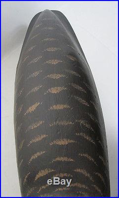 ORIGINAL Frank O'Brien Carved/Painted Peg Leg Canada Goose Decoy Folk Art #2 yqz