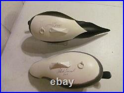 Oild Squaw / Long Tail Decoy Pair by Pat Vincenti Churchville MD Signed & Dated