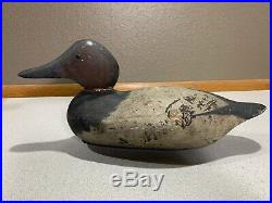 Old Vintage Wooden Duck Decoy MASON Diver Duck Drake Canvasback