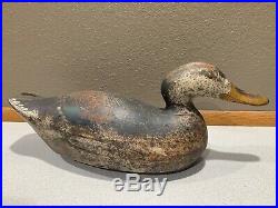 Old Vintage Wooden Duck Decoy MASON Mallard Hen
