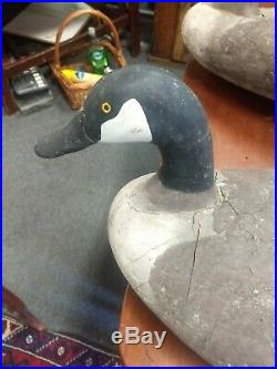 Old working decoy Madison Mitchell goose cork field geese rare sign 1964