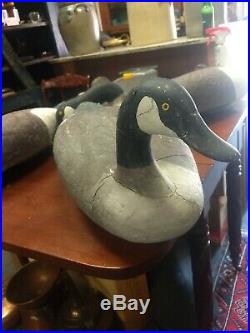 Old working decoy Madison Mitchell goose cork field geese rare sign 1964
