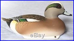 Oliver Lawson Decoy Pair of Wigeon or Widgeons Miniature Decoys