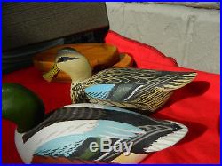 Oliver Tuts Lawson shoveler decoys signed/ dated 1959 taught by Ward Brothers