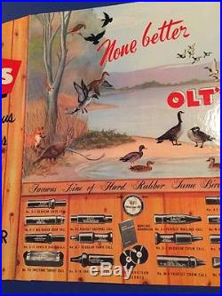 Olt Duck Crow Goose Call Store Advertising Display Pekin Illinois River Decoy