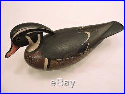 Outstanding Hollow Wood Duck Drake By Mark Mcnair Decoy