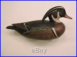 Outstanding Hollow Wood Duck Drake By Mark Mcnair Decoy