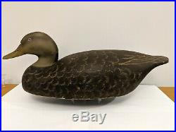 Oversize Black Duck Decoy Wildfowler Old Saybrook