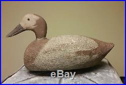Pair of 1915 Hand-carved Canvasback Hen & Drake Wood Duck Decoys