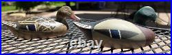 Pair of Clifford V. Schmidt Signed Miniature Mallard Decoys