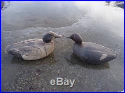 Pair of Gus Wilson Goldeneye Rig Mates Duck Decoys fr Maine