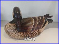 Pair of Tom Taber Canadian Goose / Geese Turned Head Wooden Decoy Signed