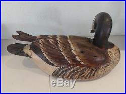 Pair of Tom Taber Canadian Goose / Geese Turned Head Wooden Decoy Signed