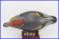 Patrick Vincenti Greenwing Teal Decoy Pair Havre de Grace, Maryland Signed