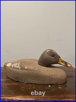 Paw Paw Bait Co. Duck Decoy Hen Duck 1930's Rare Feath R Lite