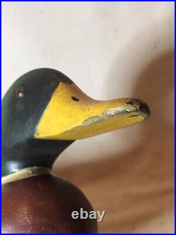 Peterson Company Factory Mallard Duck Decoy Antique Vintage Hunting