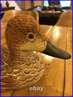 Pintail Hen & Drake Hand Carved, Painted and Signed Duck Decoys