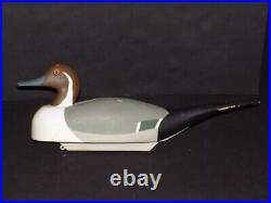 Pintail Wood Duck Decoy 1987 80s Hand Painted Signed JWY Vintage Duck Hunting