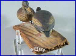 Pr. Elmer Crowell miniature mallard duck decoy East Harwich Mass. Ca. 1910