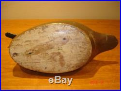 RARE 1920 Wisconsin AUGUST MOAK Canvasback Hen Wood Duck Decoy ORIGINAL