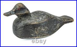 RARE ANTIQUE 1920's FRANKIE LOUIS (1878-1964) BLUEBILL DRAKE DUCK HUNTING DECOY