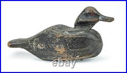 RARE ANTIQUE 1920's FRANKIE LOUIS (1878-1964) BLUEBILL DRAKE DUCK HUNTING DECOY