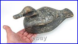 RARE ANTIQUE 1920's FRANKIE LOUIS (1878-1964) BLUEBILL DRAKE DUCK HUNTING DECOY