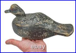 RARE ANTIQUE 1920's FRANKIE LOUIS (1878-1964) BLUEBILL DRAKE DUCK HUNTING DECOY