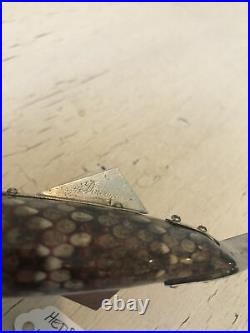 RARE Heddon Rattlesnake 4 Point Ice Fishing Spearing Decoy 1915 AWESOME
