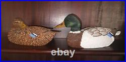 RARE J. Noble MENTZER Wooden Duck Decoys HAVRE DE GRACE MD 1983 Chesapeake Bay