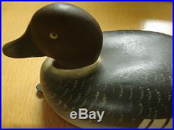 RARE PAIR 1950 D. W. DAVEY NICHOL Golden Eye Duck Decoy SMITHS FALLS ONTARIO