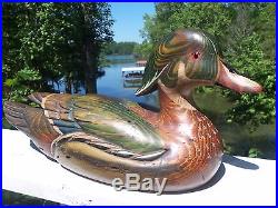 RARE! TOM TABER for Ducks Unlimited SPECIAL EDITION WOOD DUCK 1989-90 Decoy