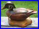 R. D. Lewis Wood Duck Drake Decoy with Stand Signed By Artist & Dated 3/16/81