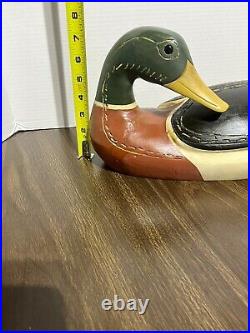 R. Livingston Wood Mallard Duck -Signed by R. Livingston-Jan 1993 Decoy Co. N. C