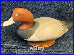 R Madison Mitchell Havre De Grace Maryland Redhead Drake Decoy Carving