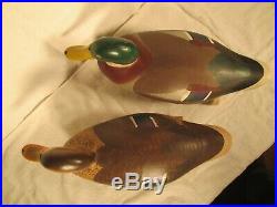 R Madison Mitchell Of Harve De Grace Signed And Dated 1960 Mallard Duck Decoys