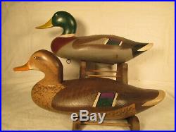 R Madison Mitchell Of Harve De Grace Signed And Dated 1960 Mallard Duck Decoys