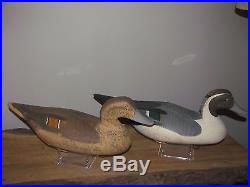 R Madison Mitchell Pintail Pair Drake Hen Duck Decoy 1968 Pair Signed