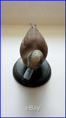 R. Takai Carved 8.5 Duck Decoy on Stand (#7)