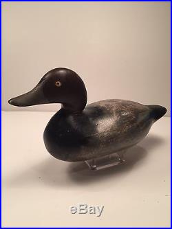 Rare 100% ORIGINAL Mason Duck Decoy Challenge Grade, Red Head 1890-1920
