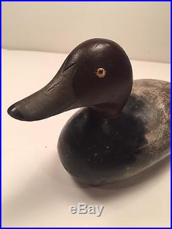 Rare 100% ORIGINAL Mason Duck Decoy Challenge Grade, Red Head 1890-1920