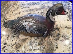 Rare 1940s William Bill Aiken Alexandria Bay NY Wood Duck Decoy Roy Conklin
