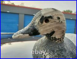 Rare Antique Vintage Wood Duck Decoy Mallard 15.5'' L 7.25'' T 5.25'' W