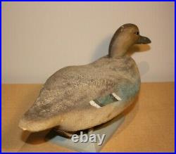 Rare Early Blue-winged Teal Hen Duck Decoy by Walter Ruppel Sheboygan, Wisconsin