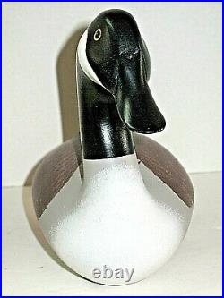 Rare Hand Crafted 2009 Signed Joey Jobes Gunning Decoy Canadian Goose Cackling