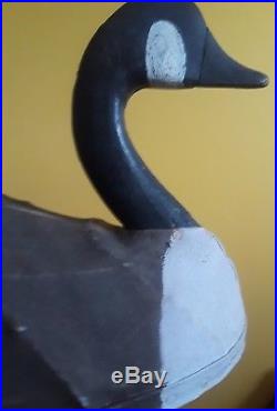 Rare MINT Ned Burgess Canvas-Over-Wire Goose Decoy OP Duck Shorebird NC VA MD NJ