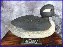 Rare Omer Round Bufflehead Duck Decoy Pair, Great Head/Bill Detail Best Offer