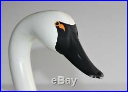 Rare R. MADISON MITCHELL 1983 WHITE SWAN DECOY. SIGNED. WELL KNOWN CARVER